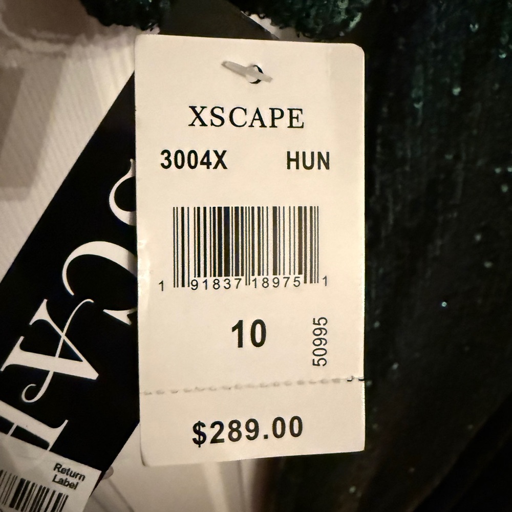 Xscape Emerald Sequin Dress - Picture 4 of 4